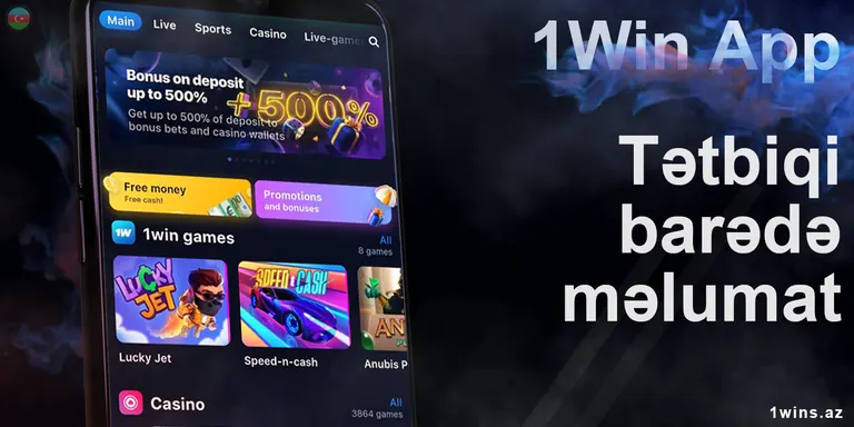 1Win-in Azərbaycanda rəsmi mobil tətbiqi. Bu proqram bütün mərc seçimlərini bir yerdə toplayır və tamamilə pulsuzdur.