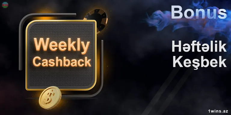 1Win, slot oyunlarında itirilmiş vəsaitlərin 30%-ə qədərini həftəlik cashback də təqdim edir.