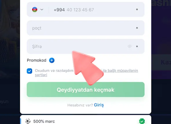Parol yaradın.